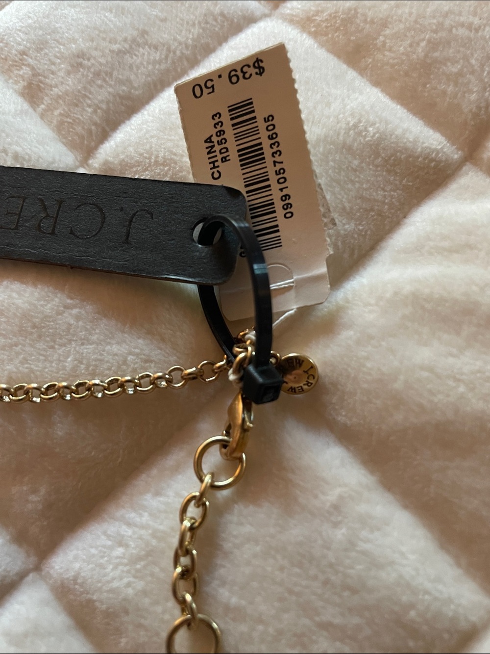 NWT J. Crew Red Floral Cluster Necklace - Picture 7 of 7